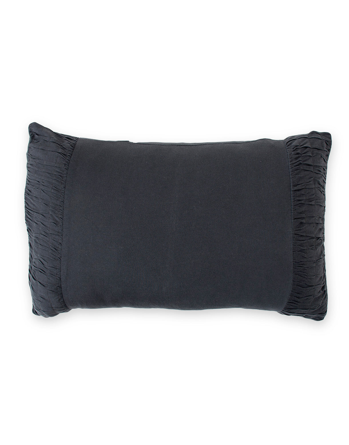 Rosette Pillowcase in Charcoal *organic cotton