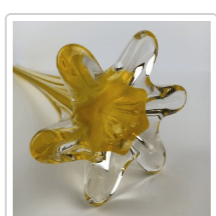 Vintage 60s tall yellow vase