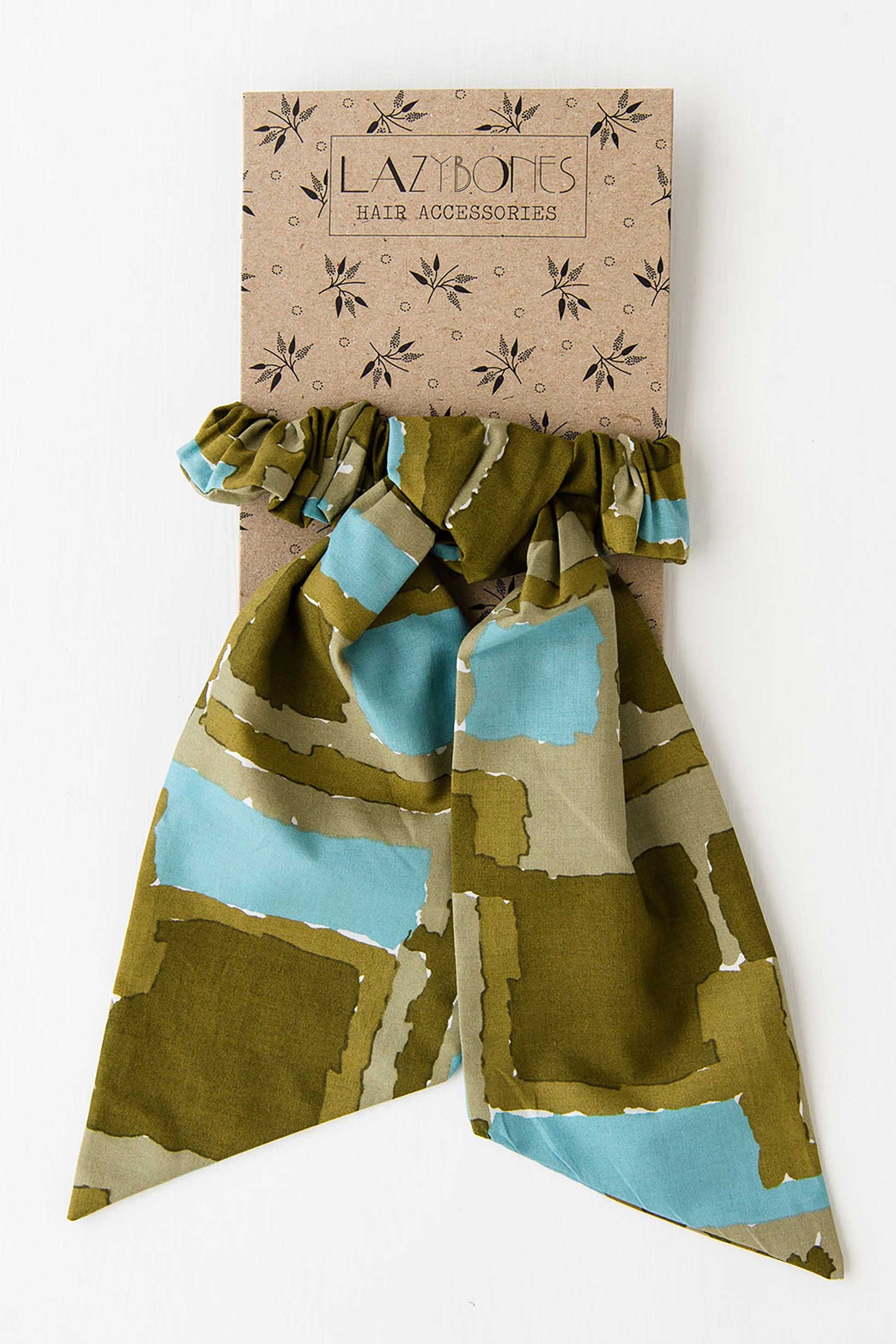 Scrunchie with scarf in Watercolour