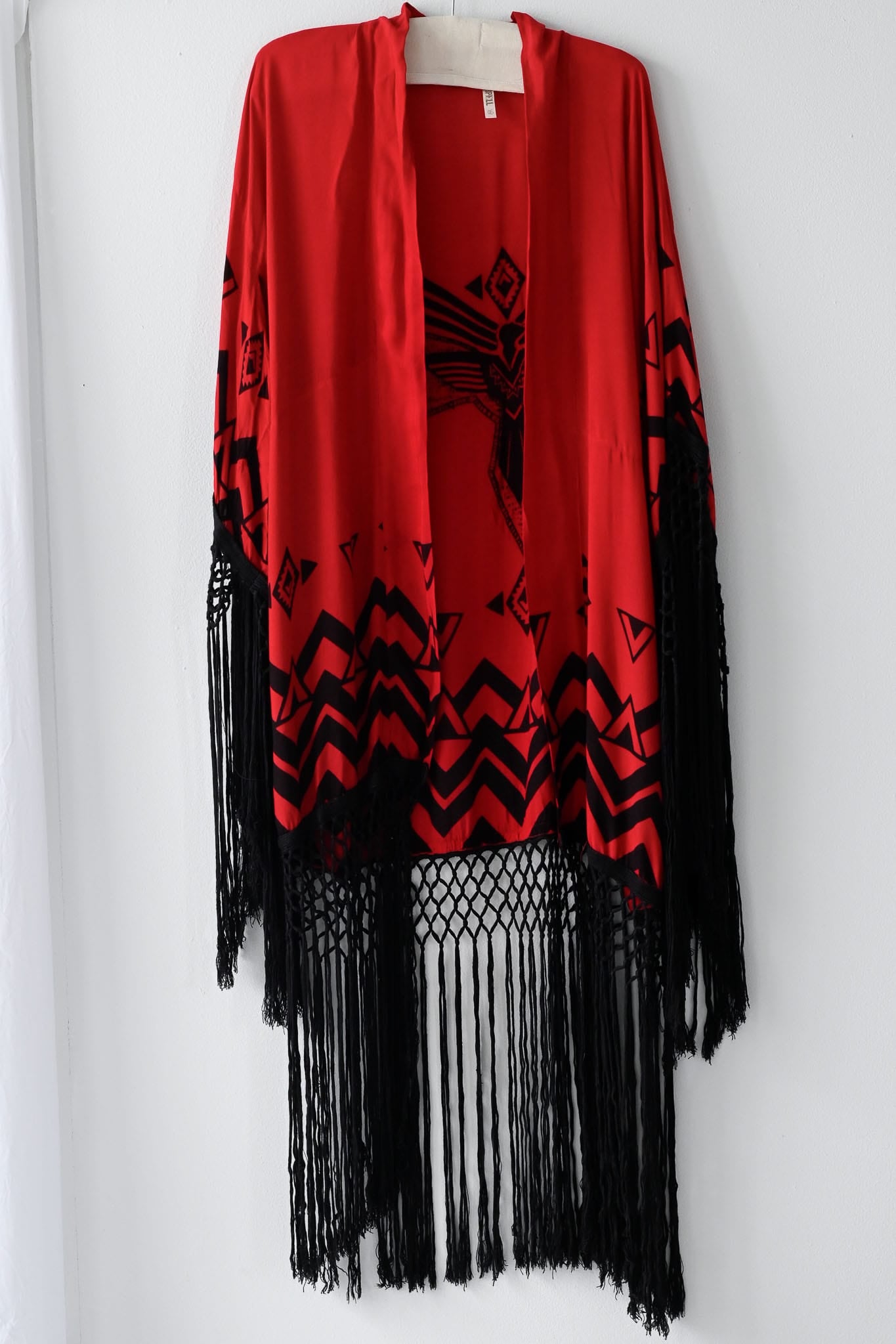 Spell rayon kimono with fringe - Pre-loved 2013
