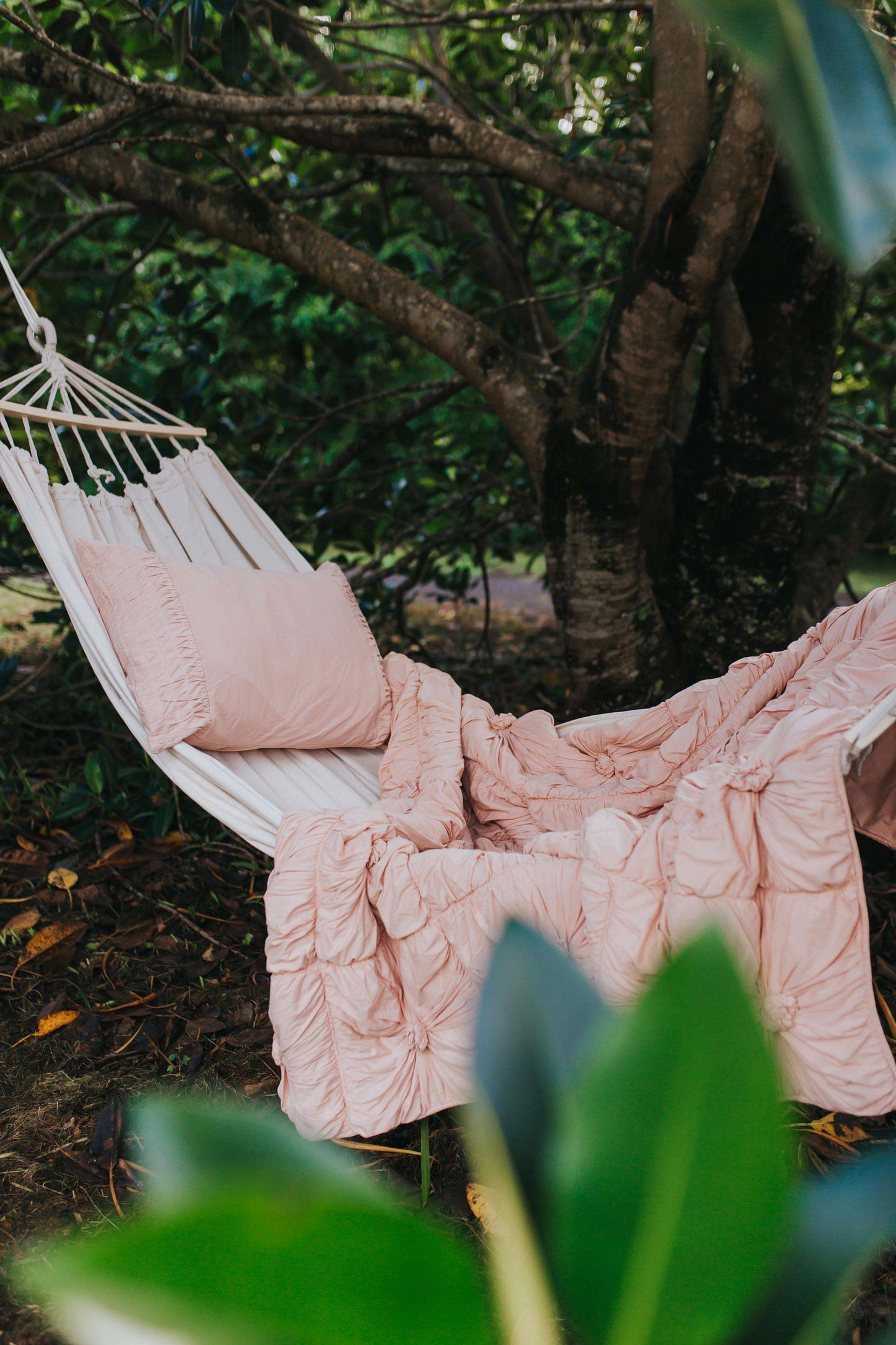 Rosette quilt in Tuscan Pink *organic cotton
