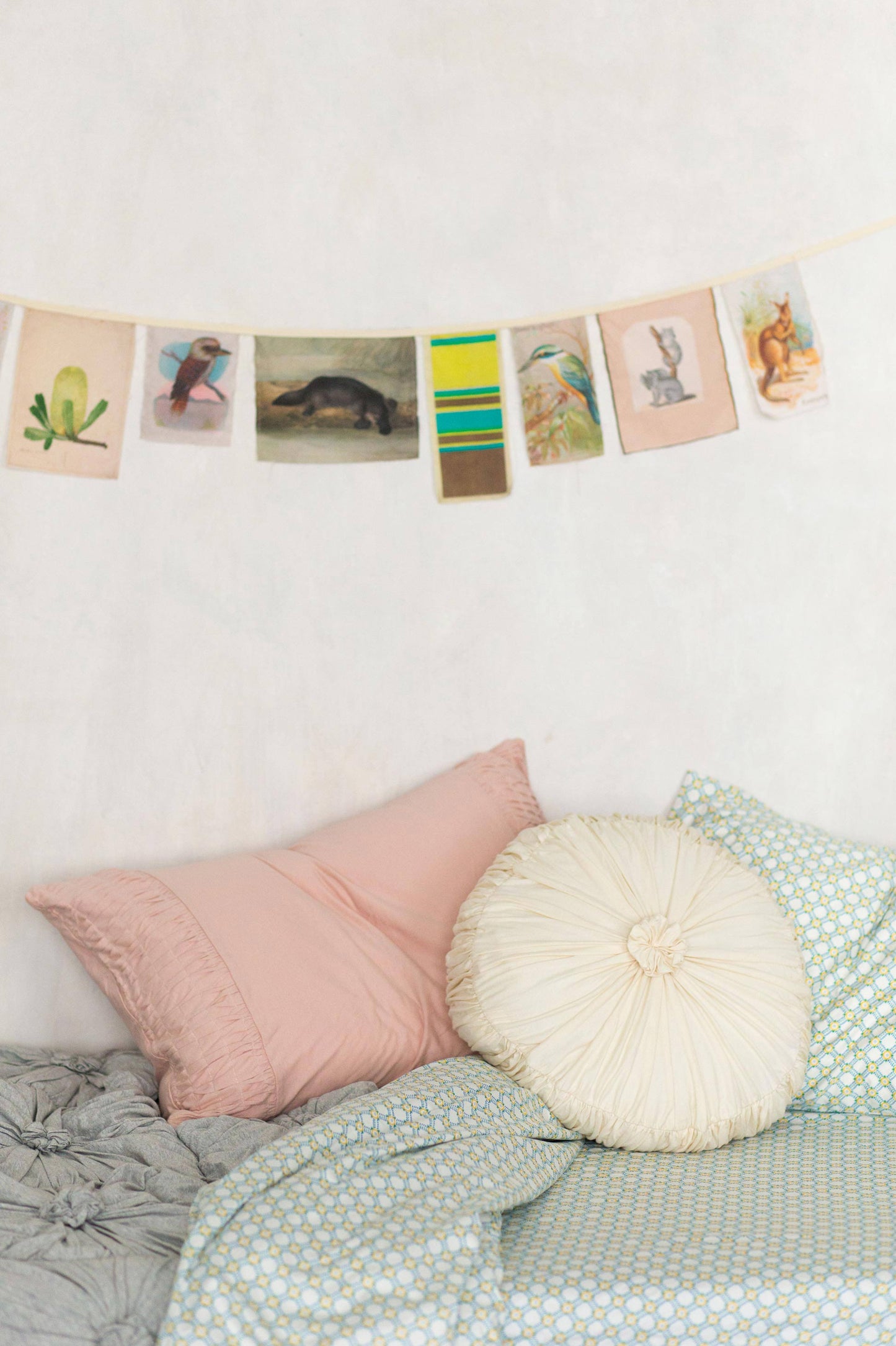 Rosette pillowcase set in Tuscan Pink *organic cotton