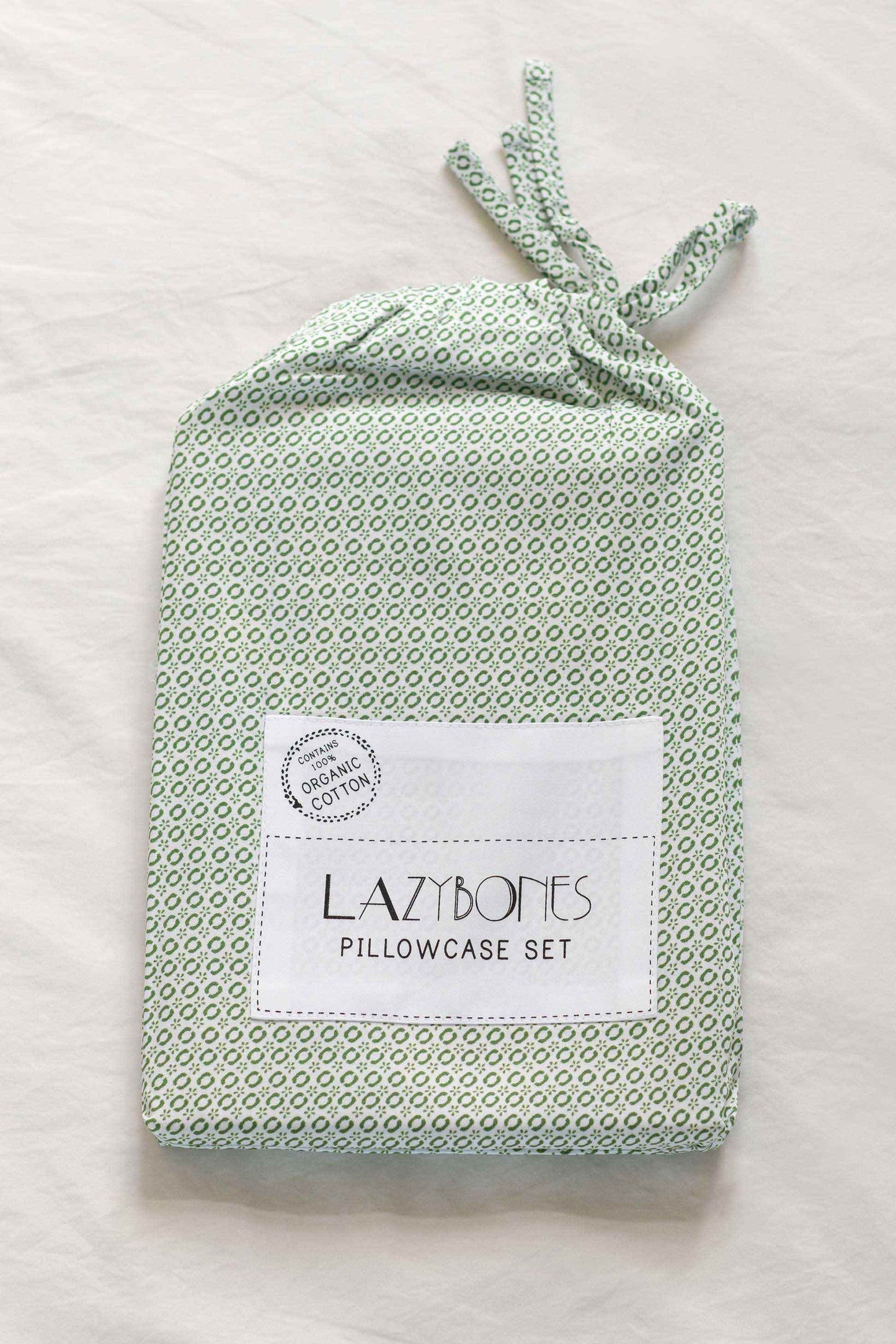 Yellow birds pillowcase set *organic cotton