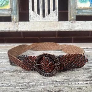 Vintage plaited & twisted belt
