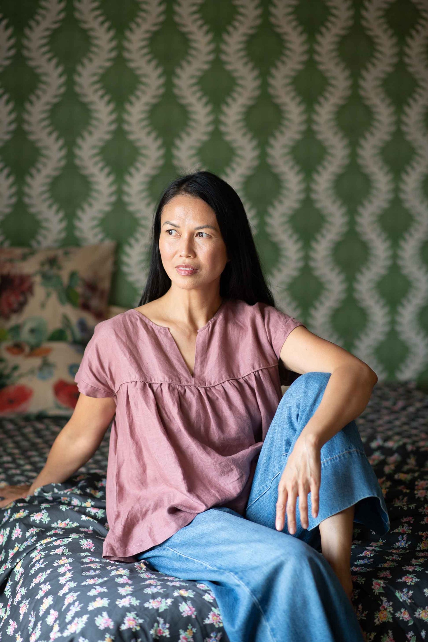 Julia top Woodrose
