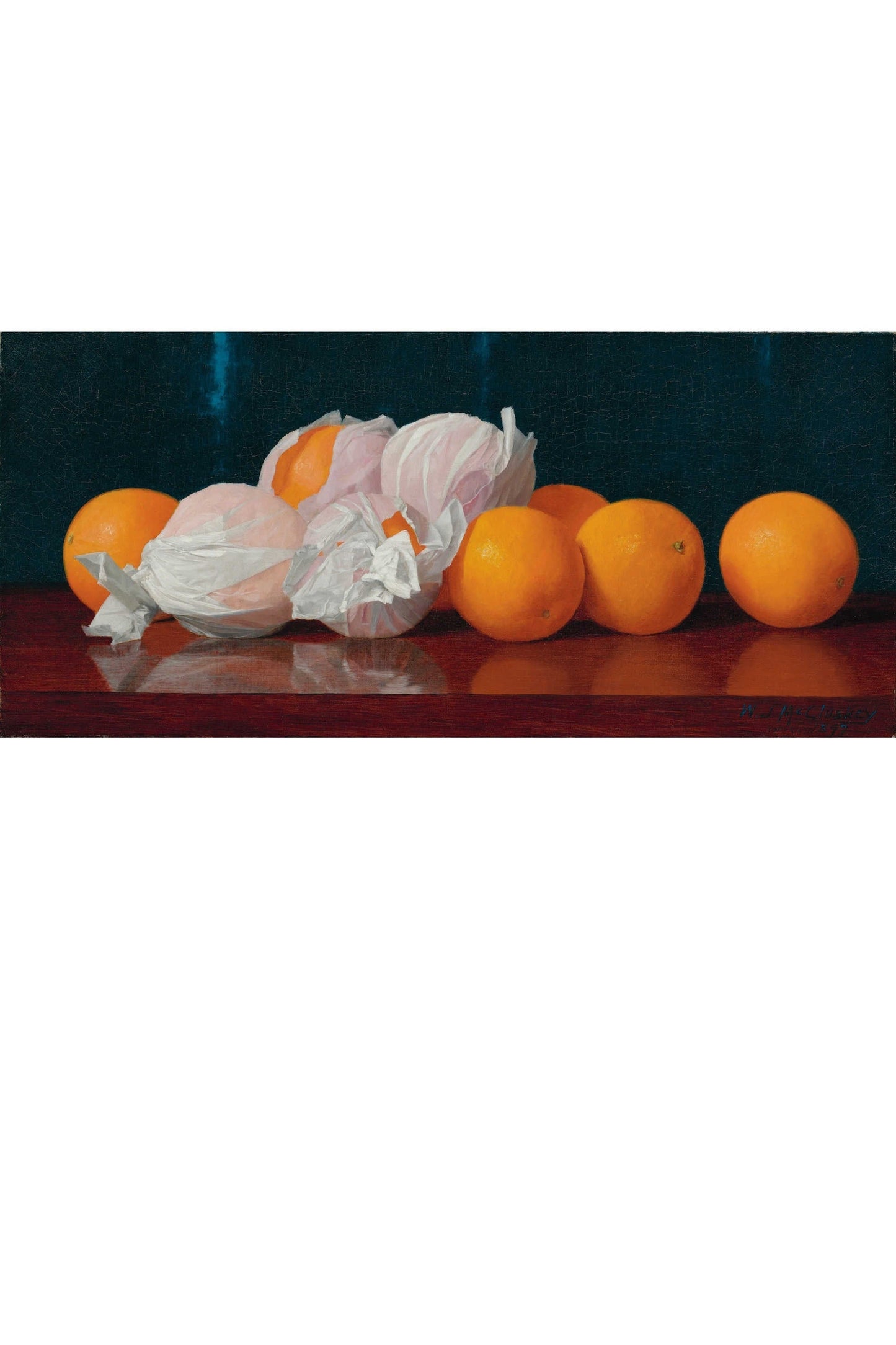 Art Print Wrapped Oranges