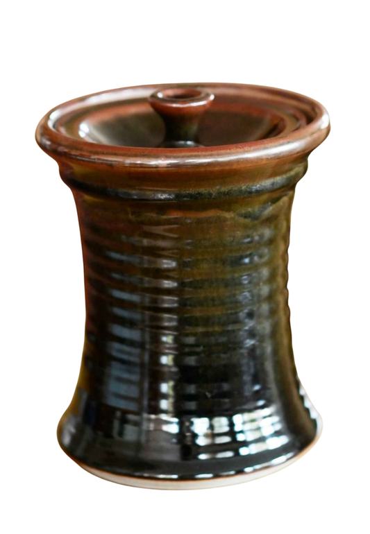 Unknown pottery Brown and dark green