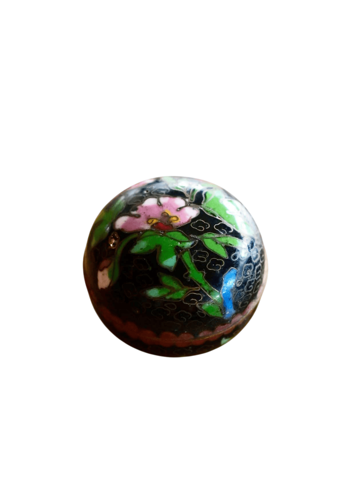 Cloissone small lidded jar