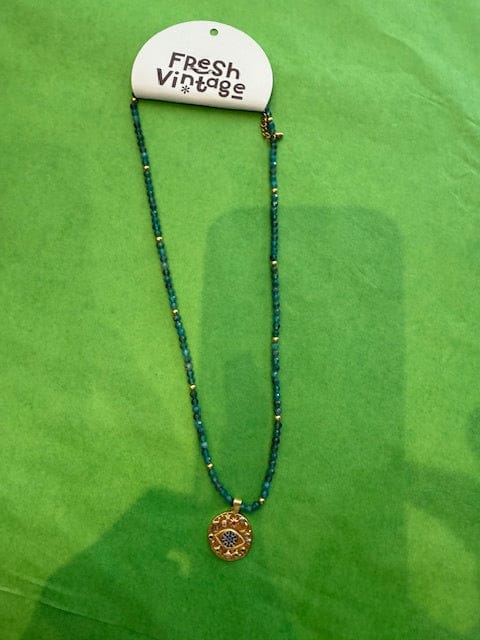 Starr necklace 006 Blue Apatite