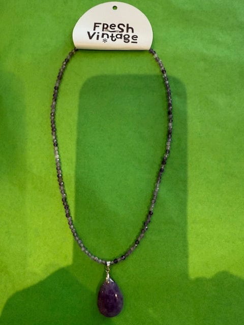 Starr necklace 016 Purple Amethyst