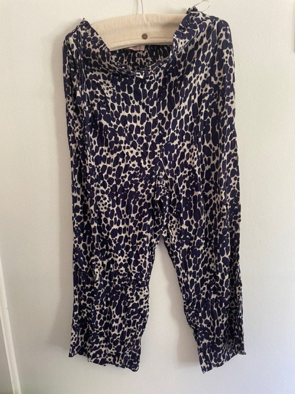 Mr Zimi pants Navy and beige animal print
