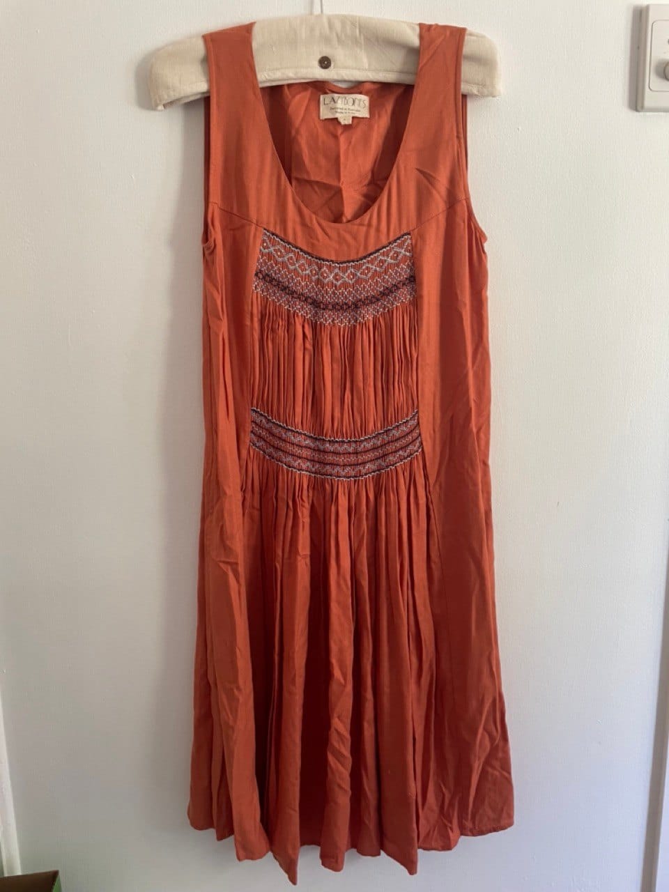 lazybones Mila dress copper