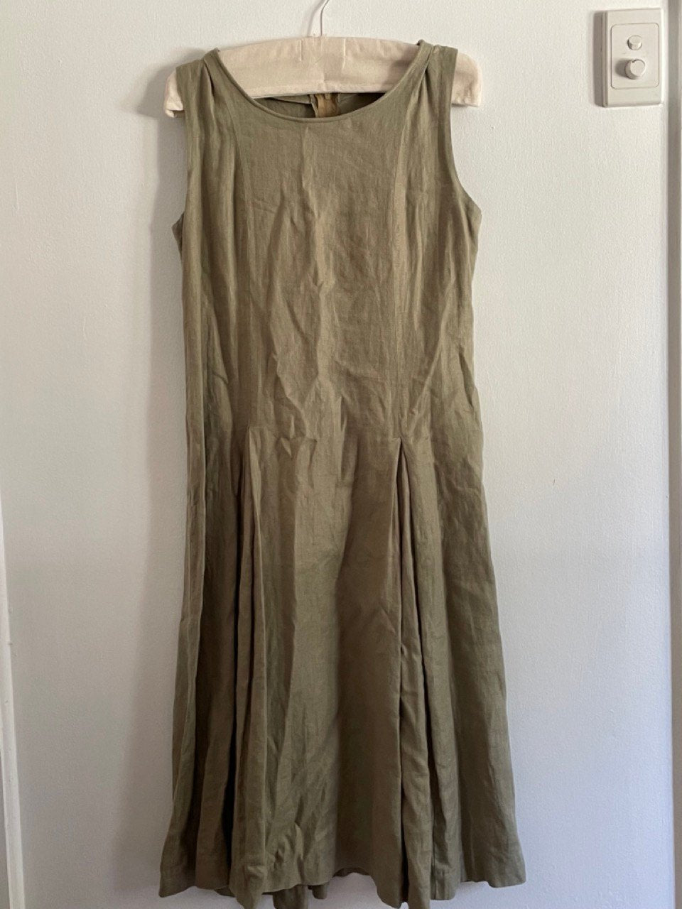 handmade dress olive