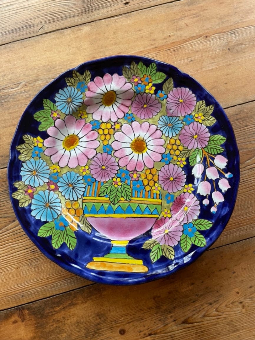 Plate by Marjatta Taburet. Handcrafted in Quimper 1990