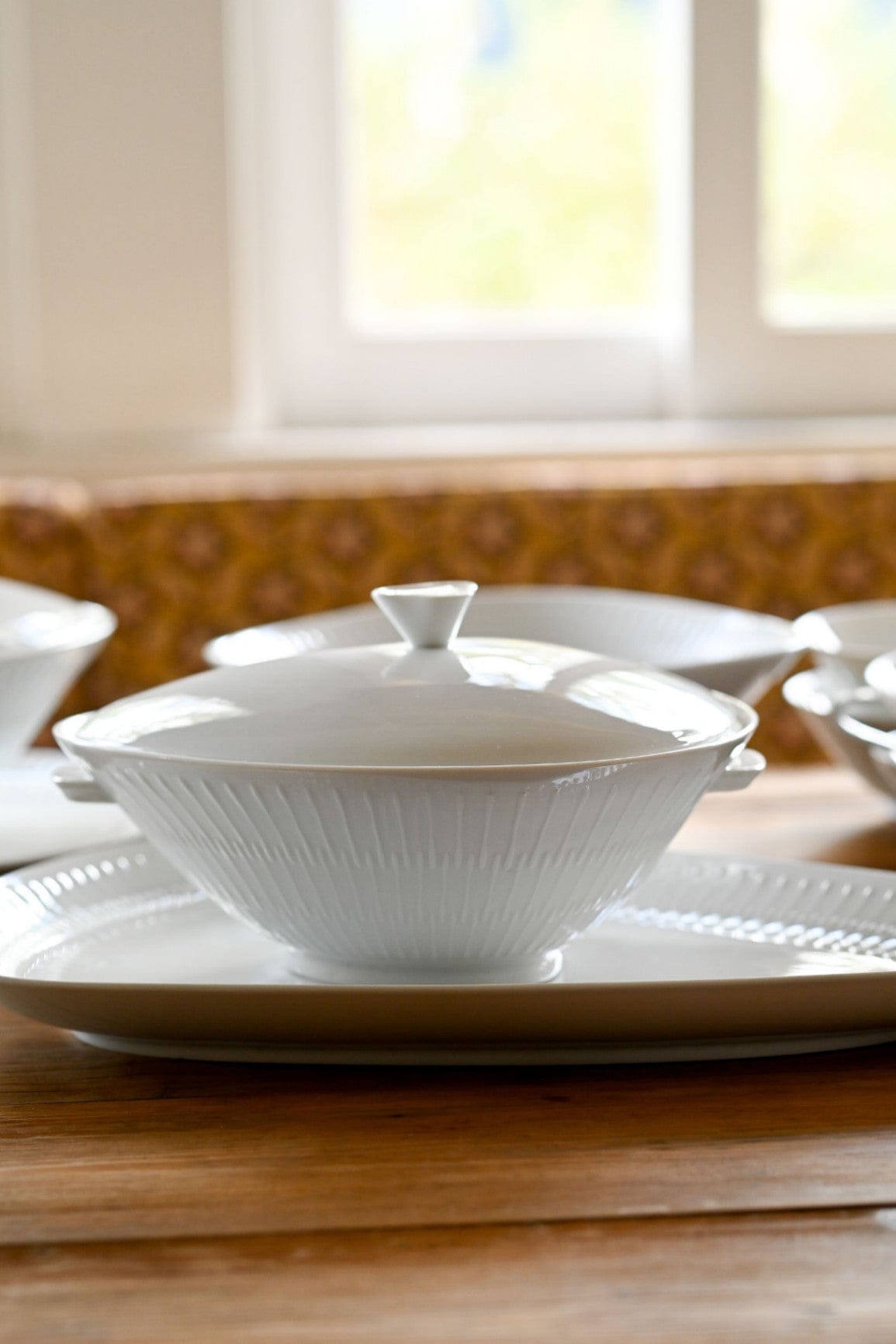 Vintage Rare Apart by Hutschenreuther Lidded vegetable bowls/tureens each