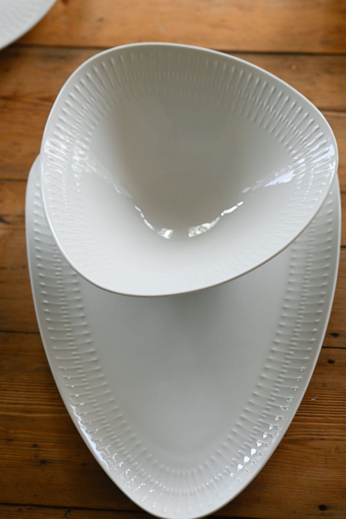 Vintage rare Apart by Hutschenreuther large triangular platter 