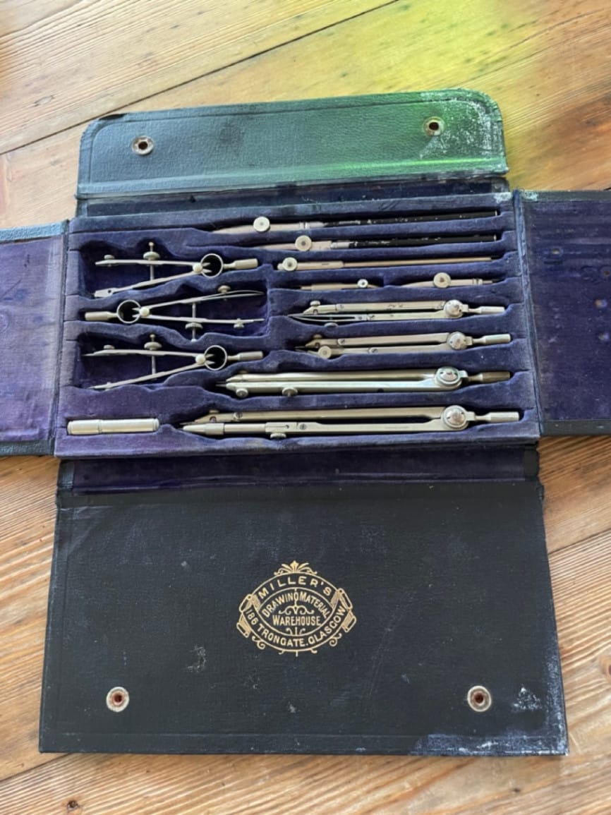 Antique Millers Drawing Material Warehouse drawing instruments