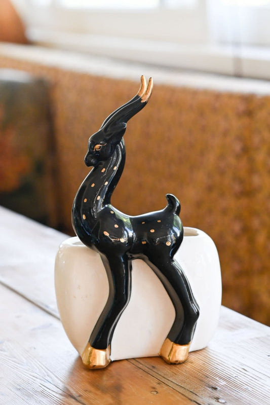 Vintage MCM Gazelle ceramic planter