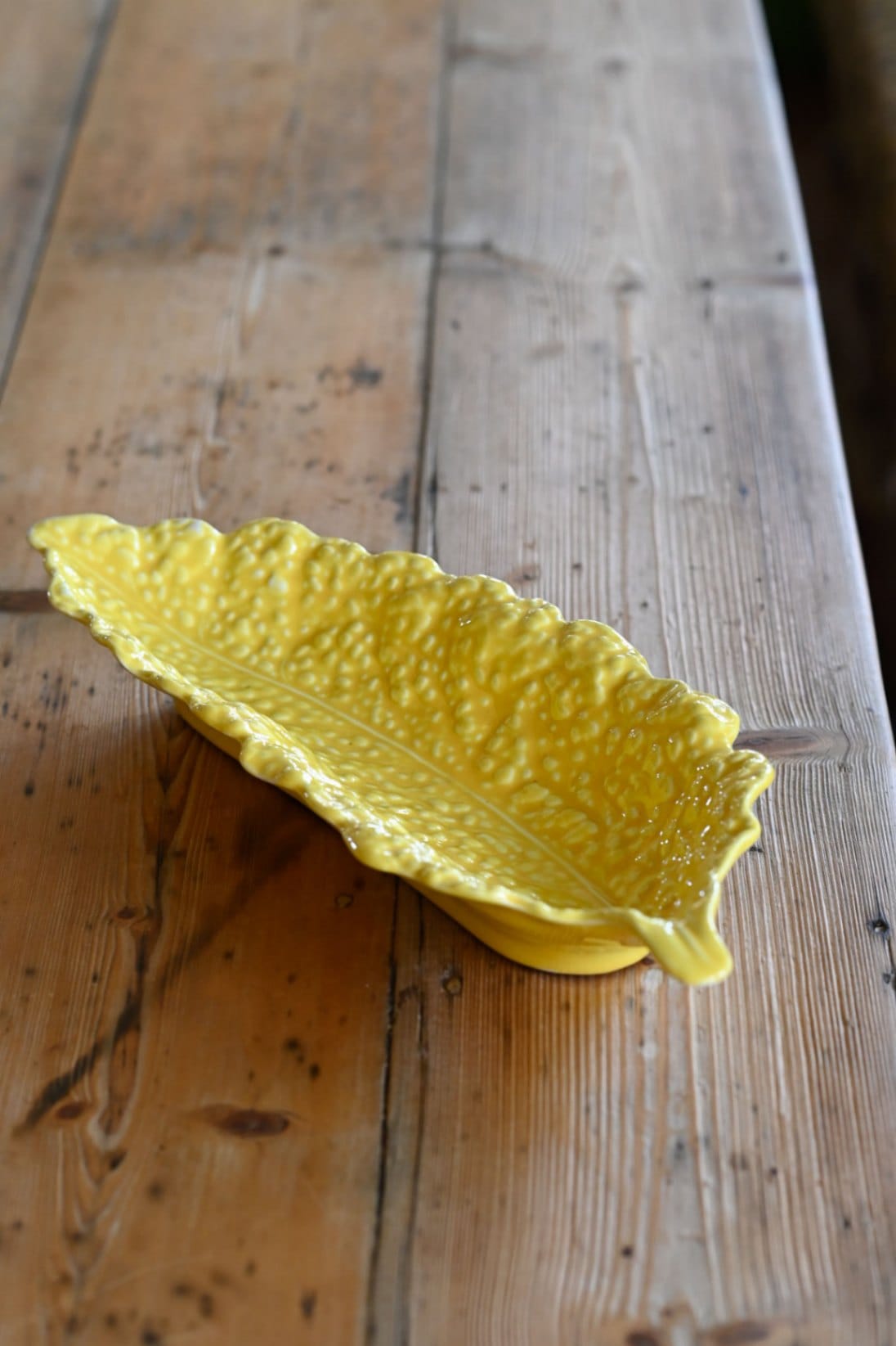 Vintage Empire Ware Mimosa yellow ceramic dish