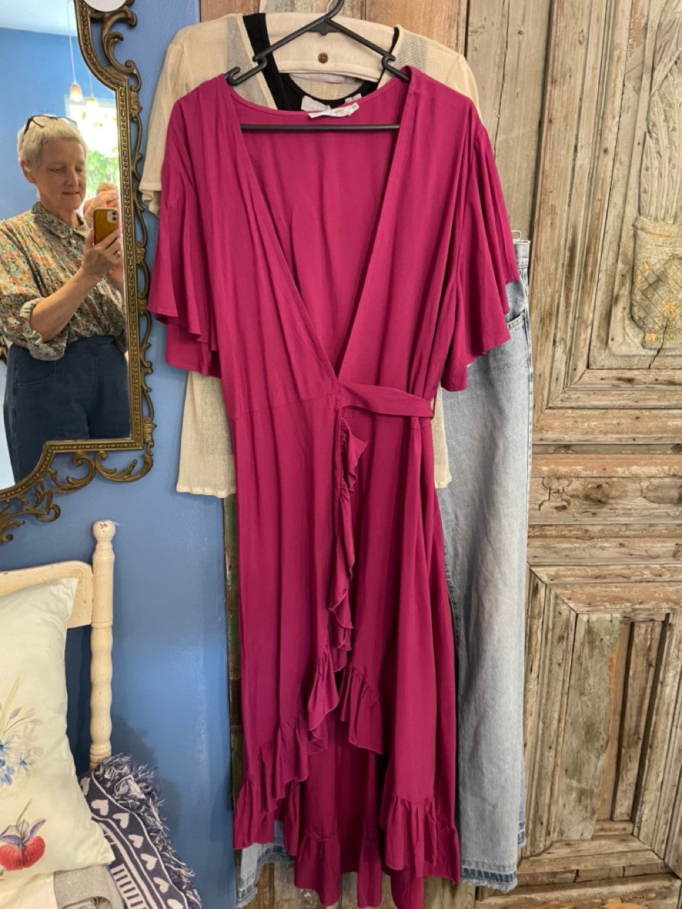 Salty Crush Dress NWT Magenta