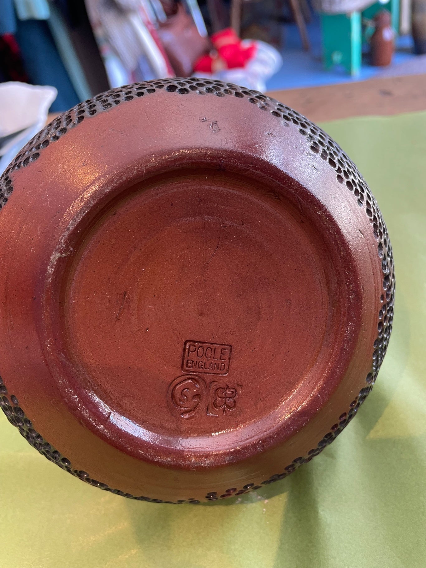 Vintage Poole Guy Sydenham Atlantis pottery vase