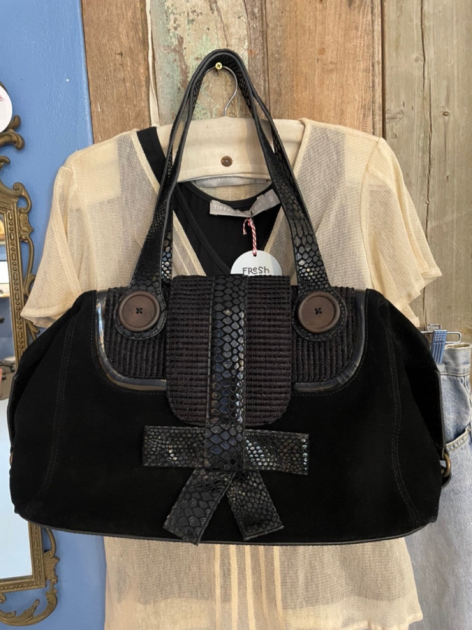 Vintage Etiquette by Minday Mason handbag