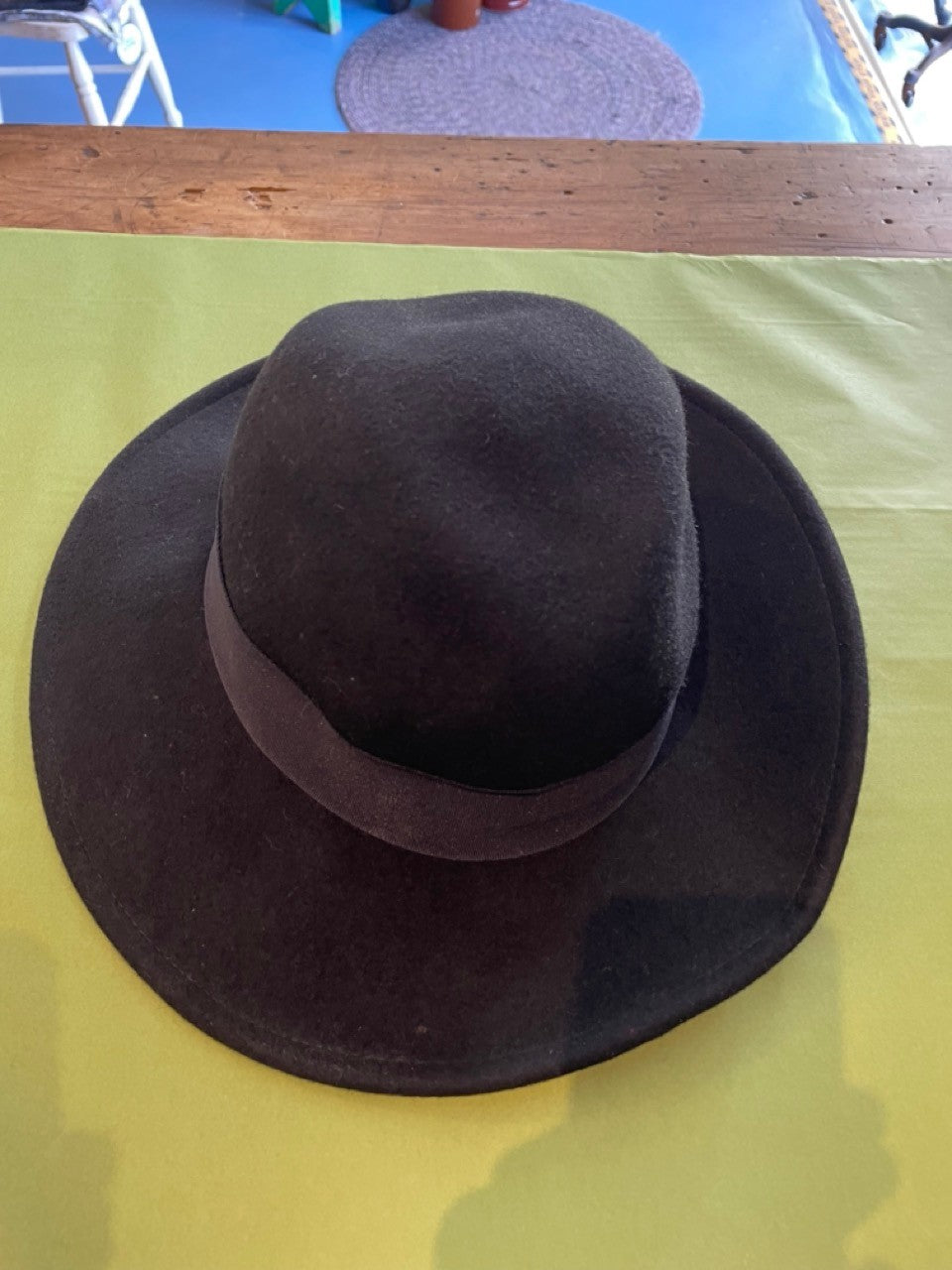 Bardot black felt fedora hat