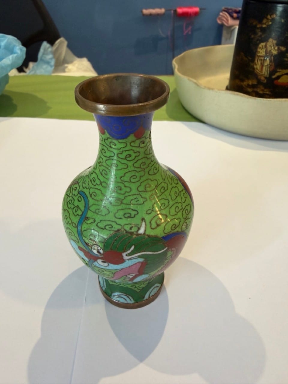 Vintage small Cloissone vase