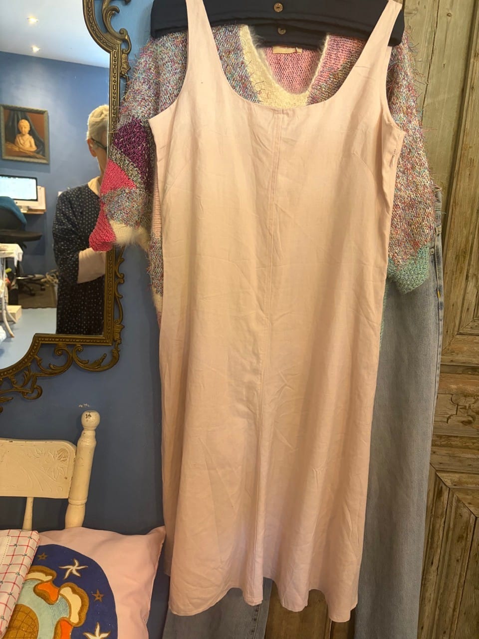 Urbane pink linen Dress