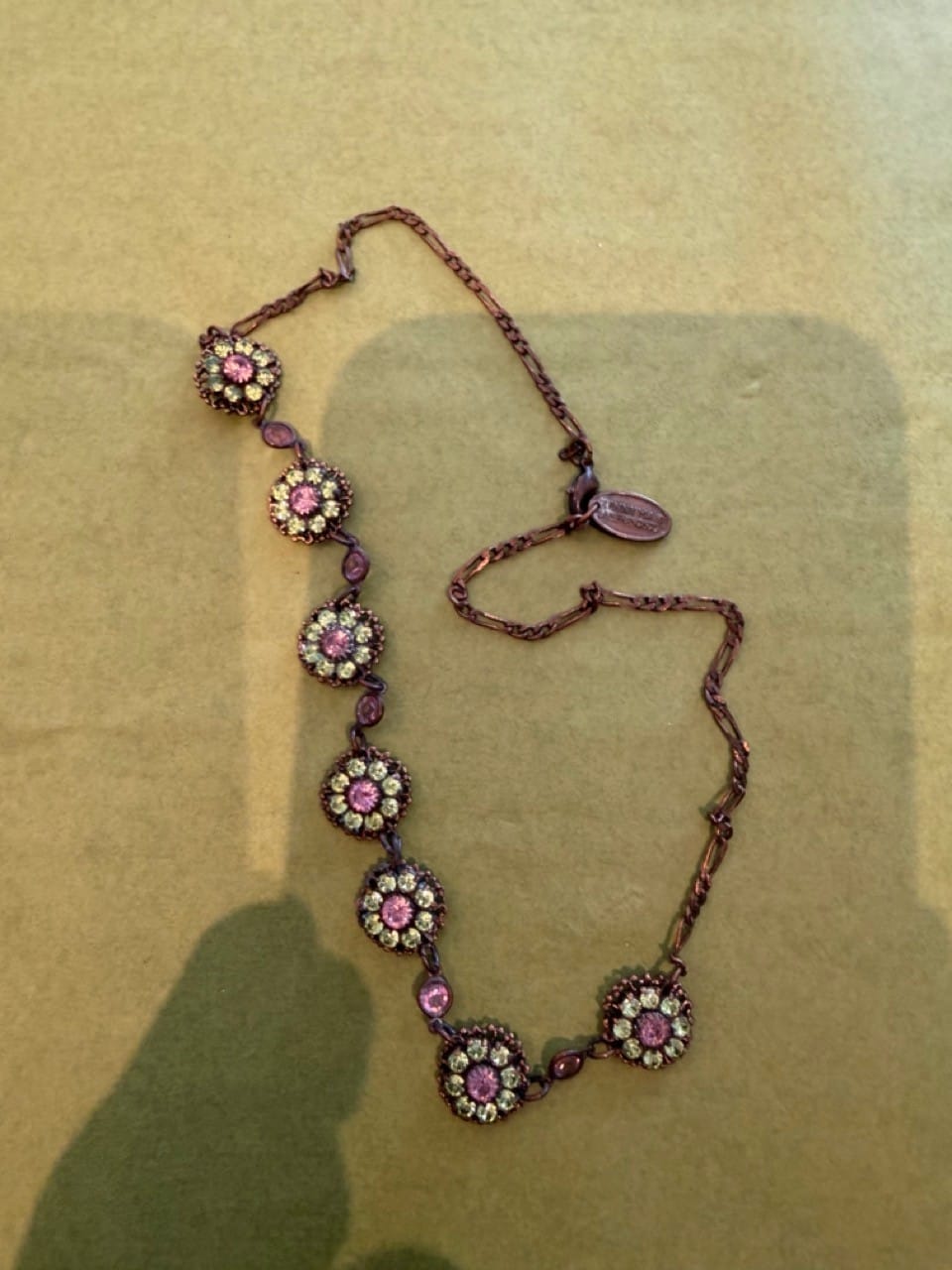 Vintage Kenny Ga Swarovski glass necklace