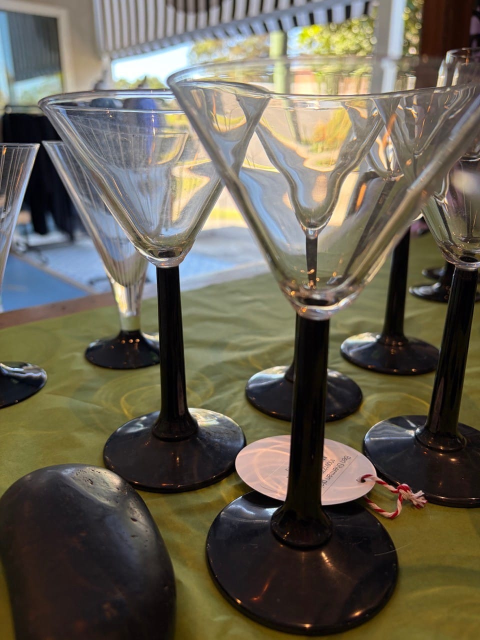 Luminarc black stemmed cocktail glasses set of 6
