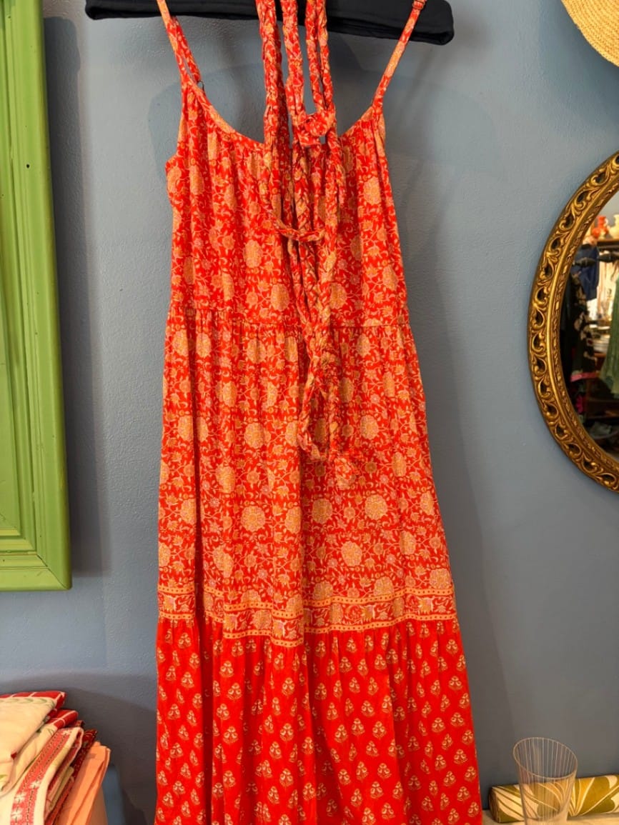 Arnhem paisley maxi Dress Red