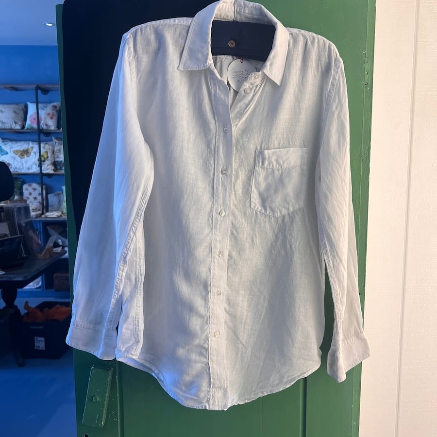 Country Road organic linen white shirt