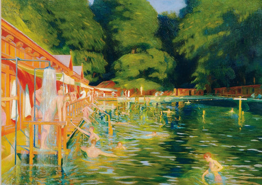 Art Print 27.8 Schwimmbad