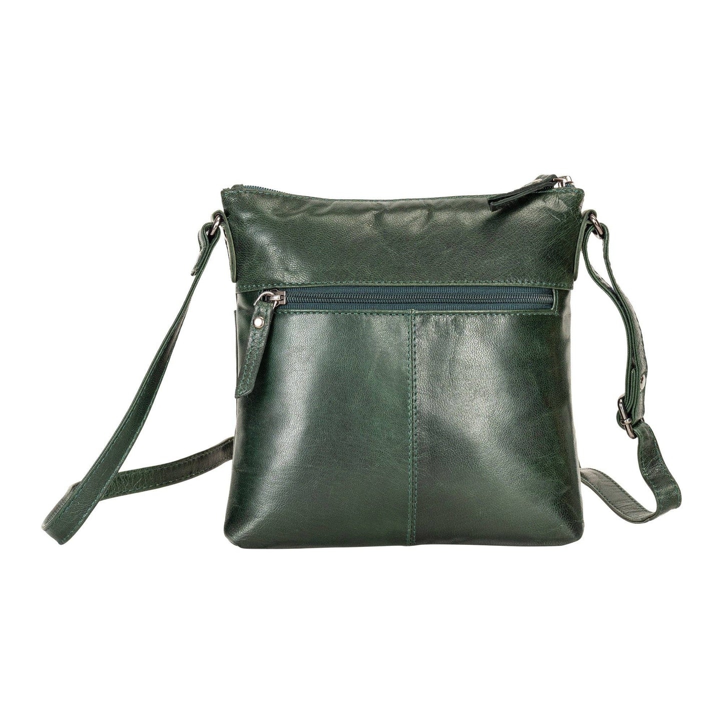 The Maple | Women's Bottle Green Leather Crossbody Shoulder Bag | Greenwood Leather