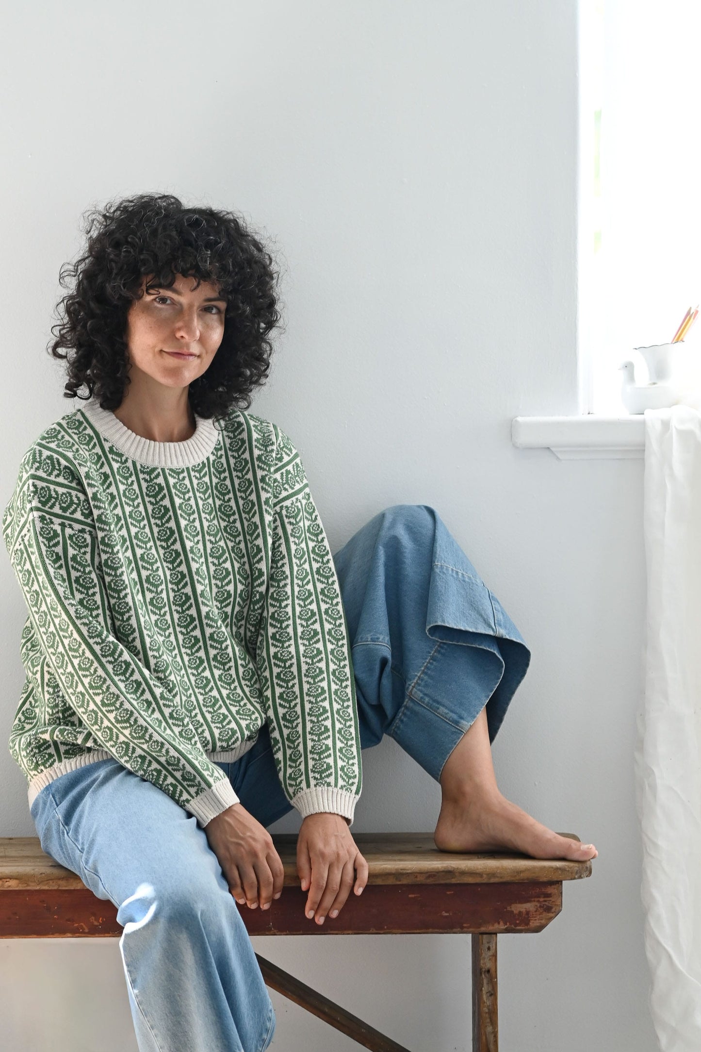 Agnes Jumper Roses Organic Cotton