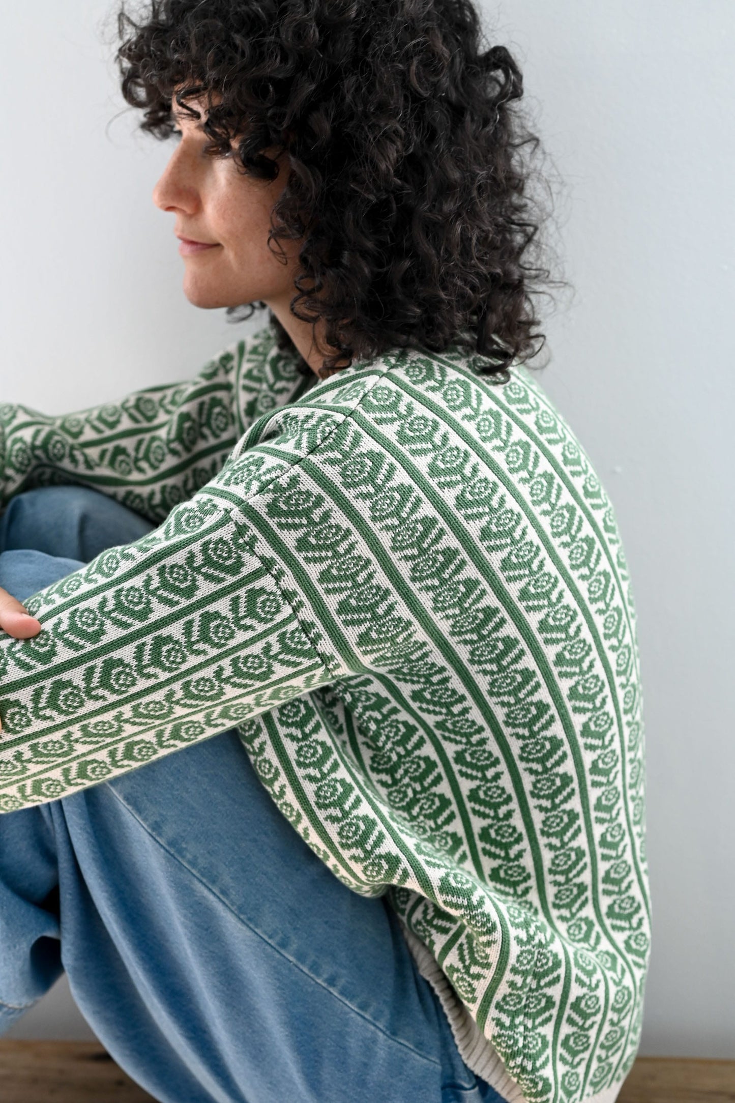 Agnes Jumper Roses Organic Cotton