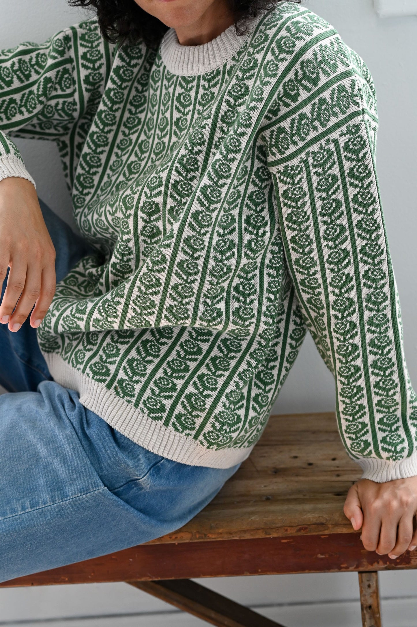 Agnes Jumper Roses Organic Cotton