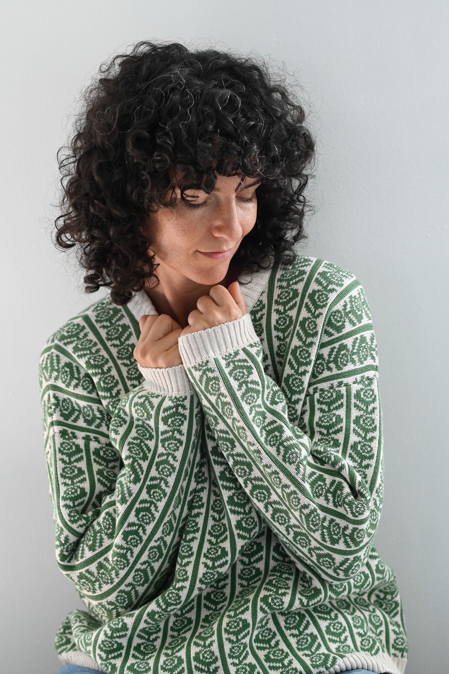 Agnes Jumper Roses Organic Cotton