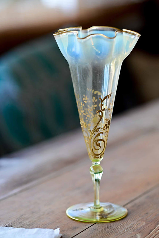 Antique 1890s era glass vase