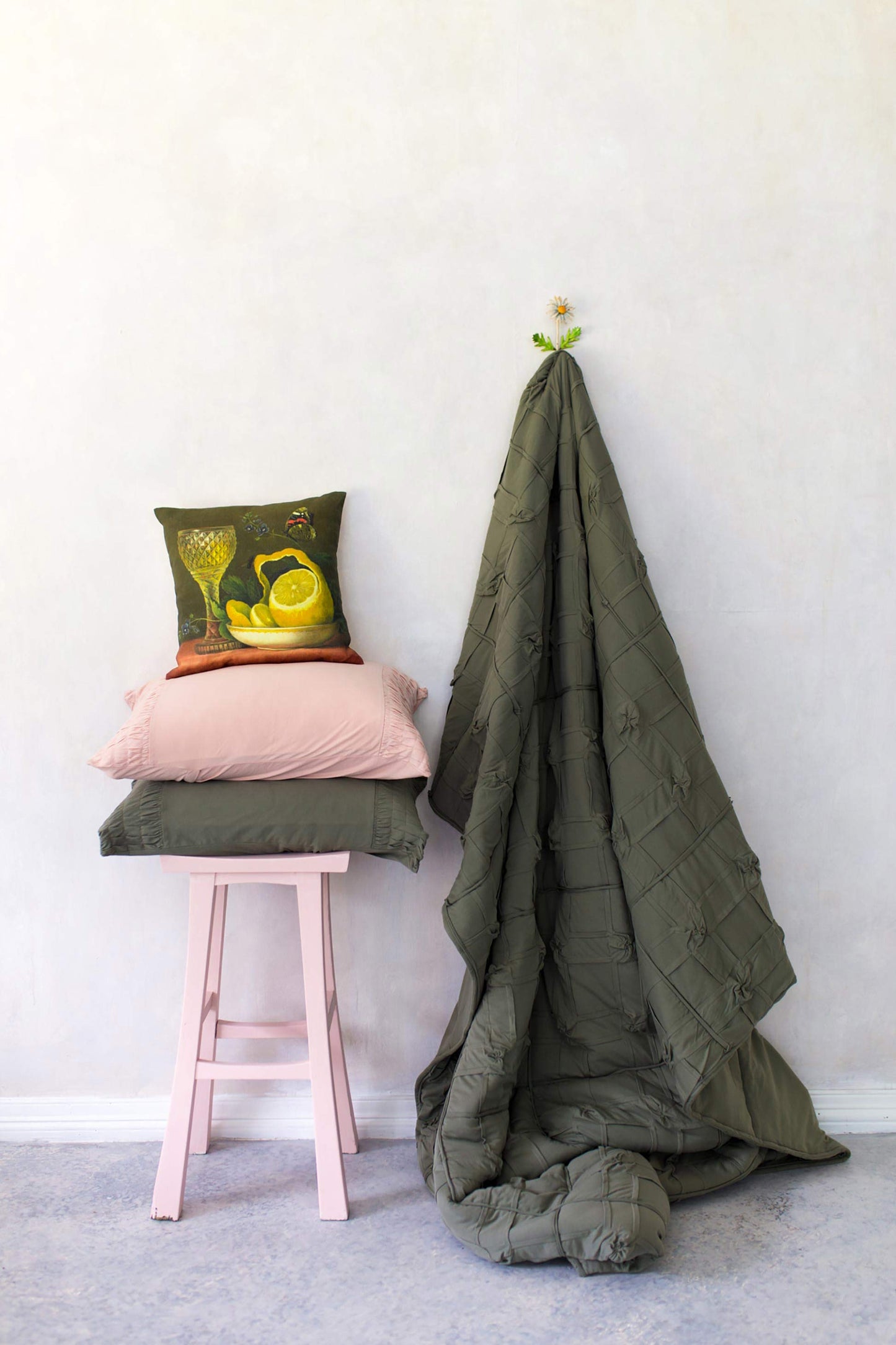 Still life with Lemon cushion cover *linen