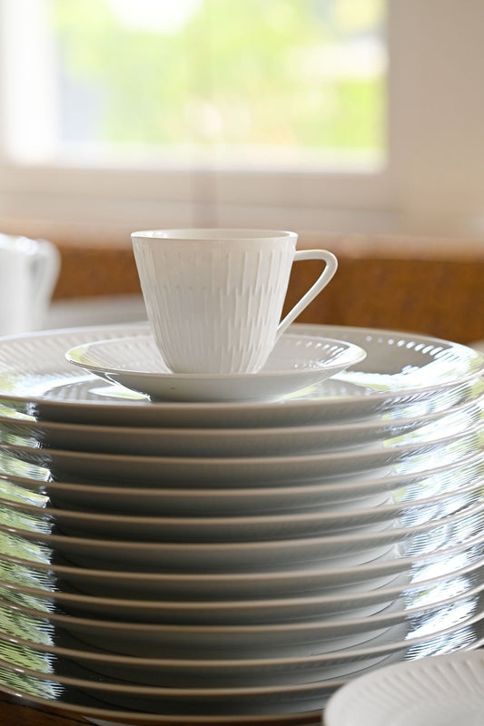 Vintage Rare Apart by Hutschenreuther Teacup and saucer set of 22