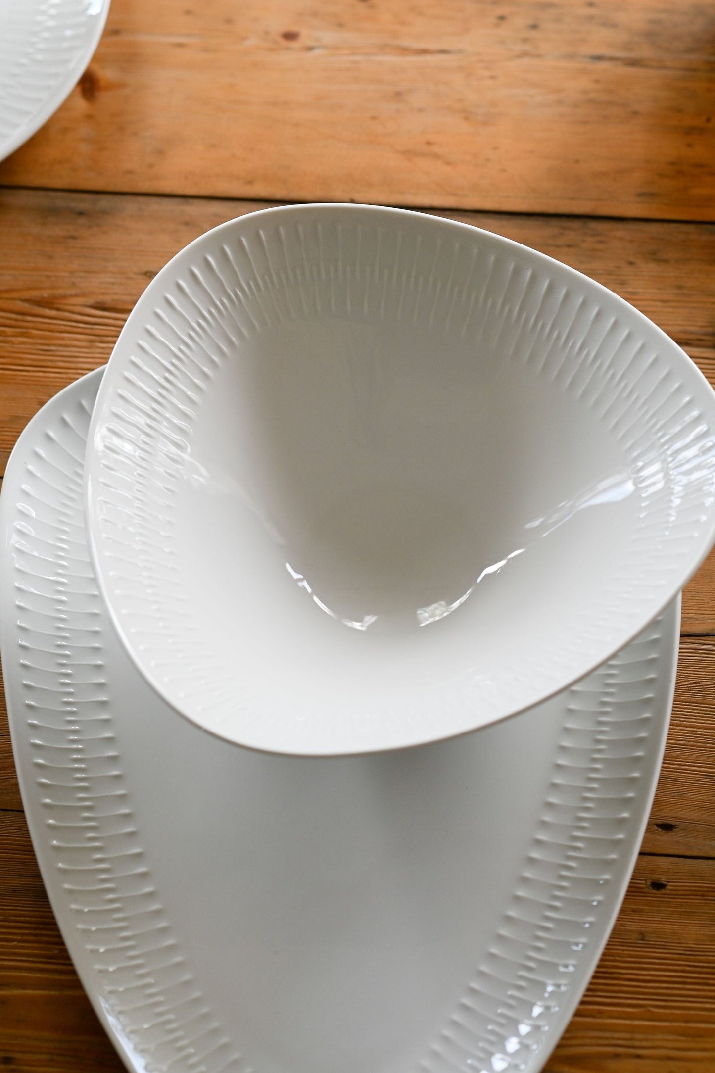 Vintage rare Apart by Hutschenreuther large triangular platter