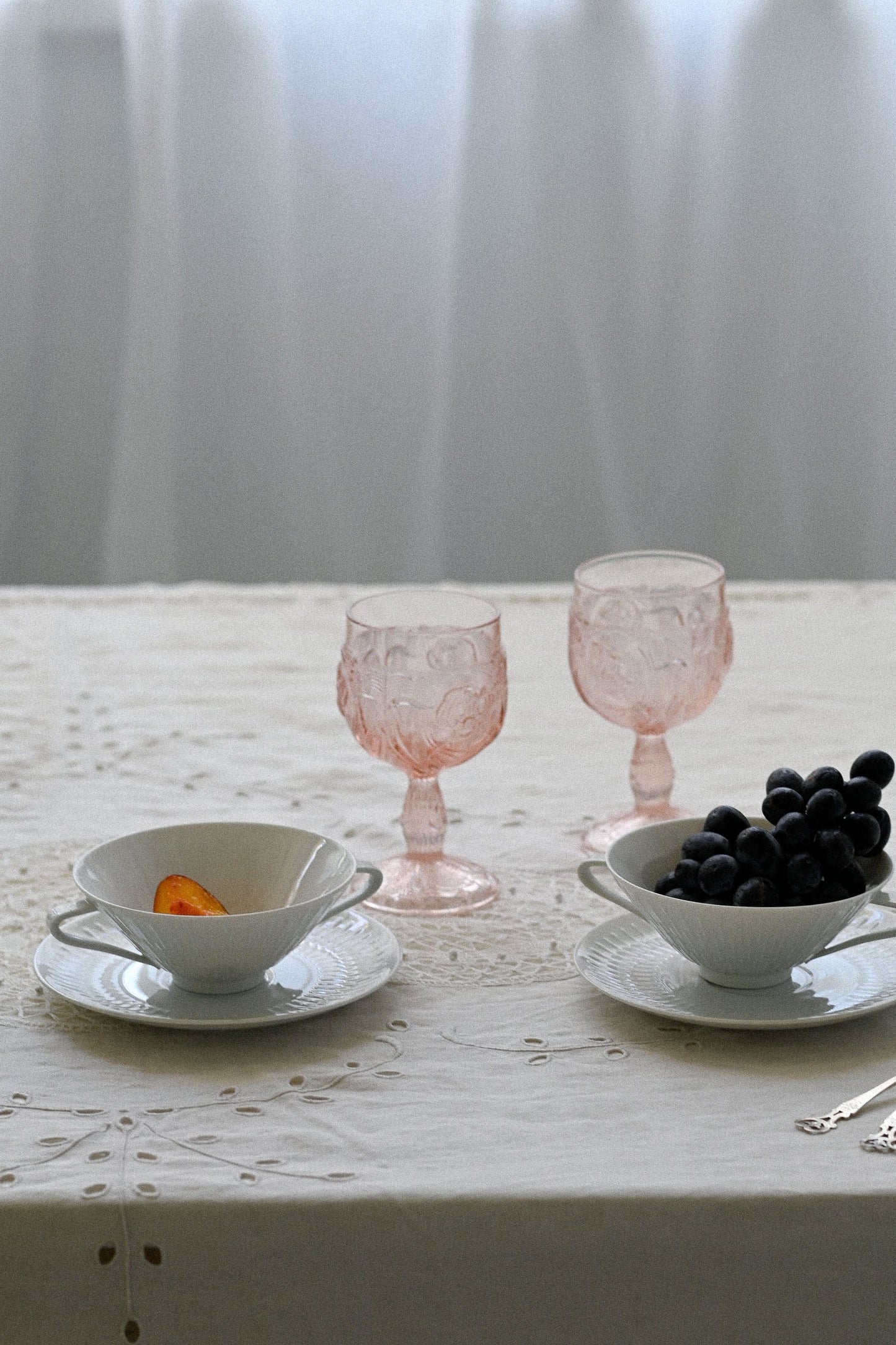 Vintage Apart by Hutschenreuther Rare footed soup bowl & saucer Set of 12