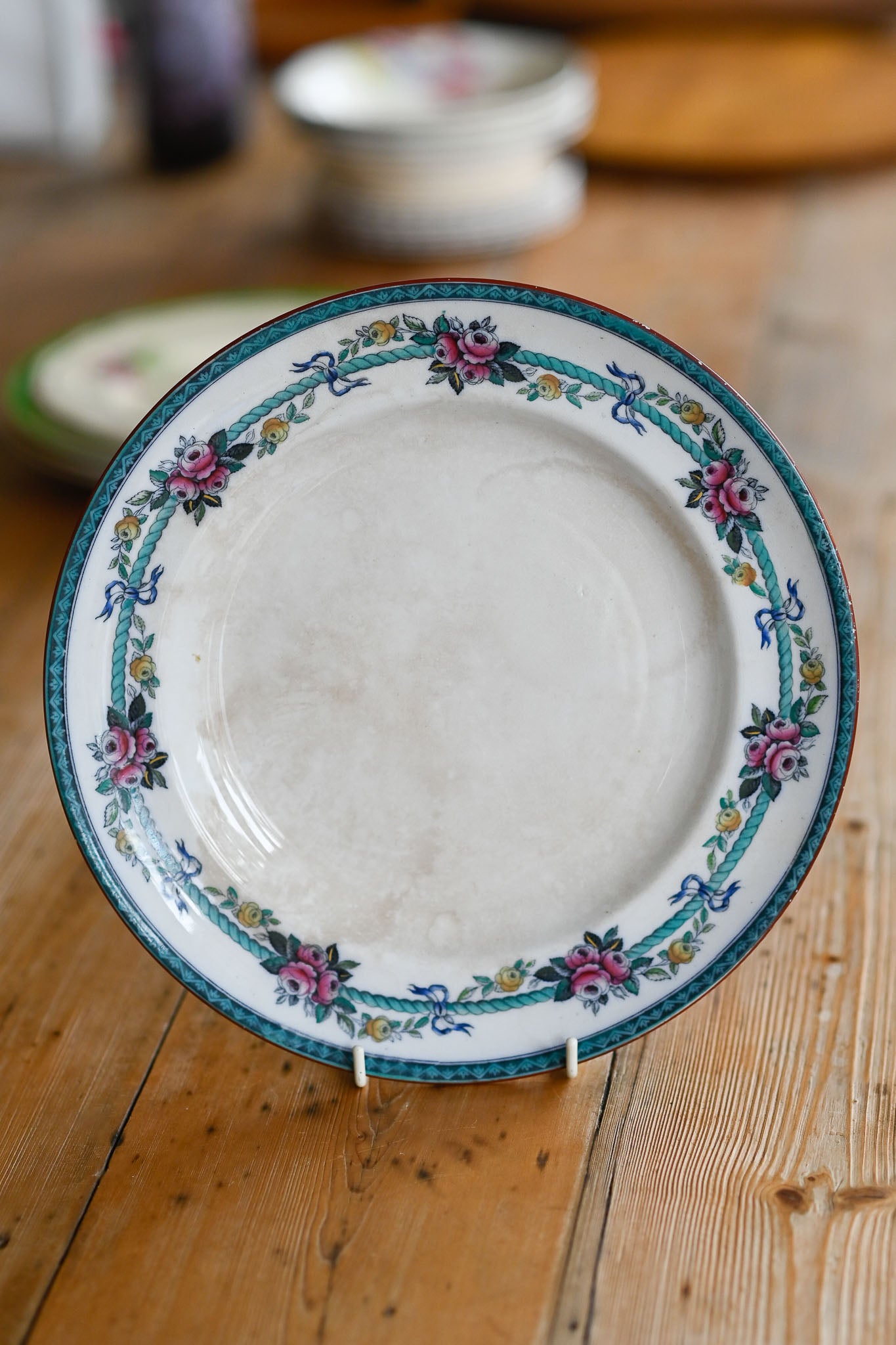 Antique 19th c. Sandringham plate AS IS