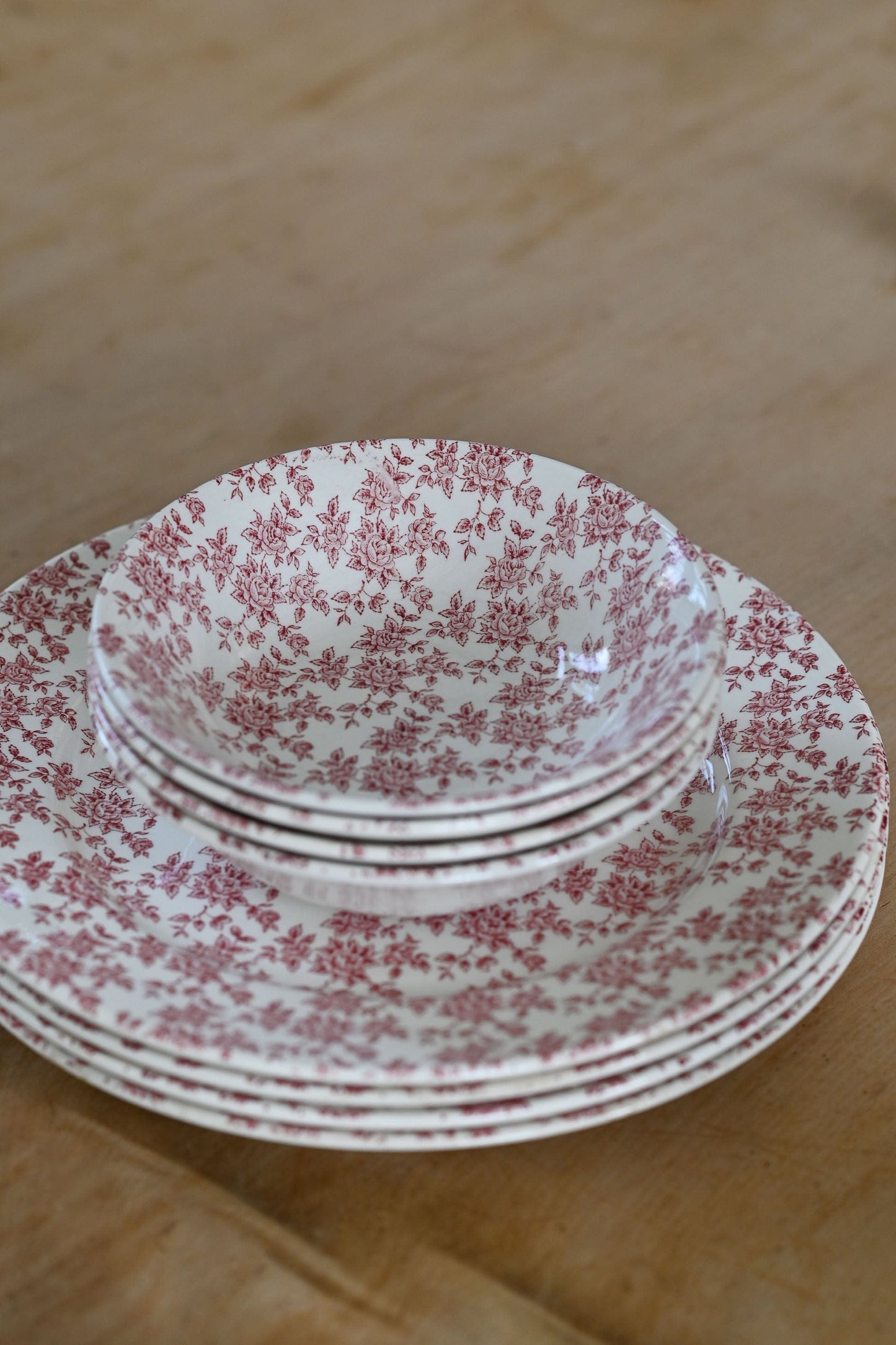 Vintage Broadhurst Rosalie pattern ironstone bowls Set of 4