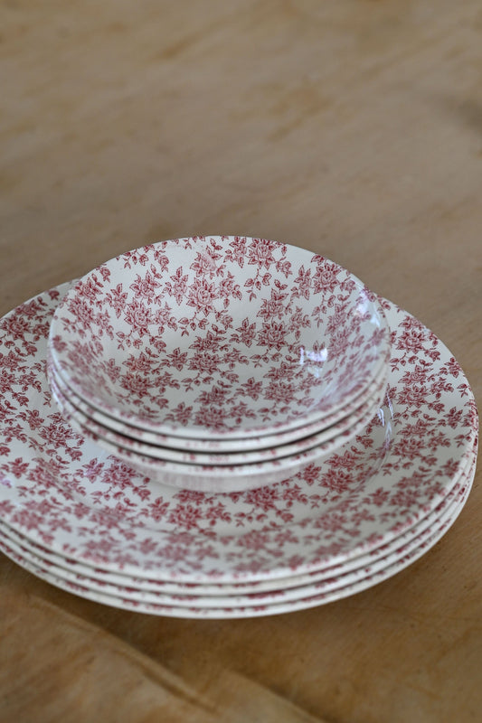 Vintage Broadhurst Rosalie pattern ironstone bowls Set of 4
