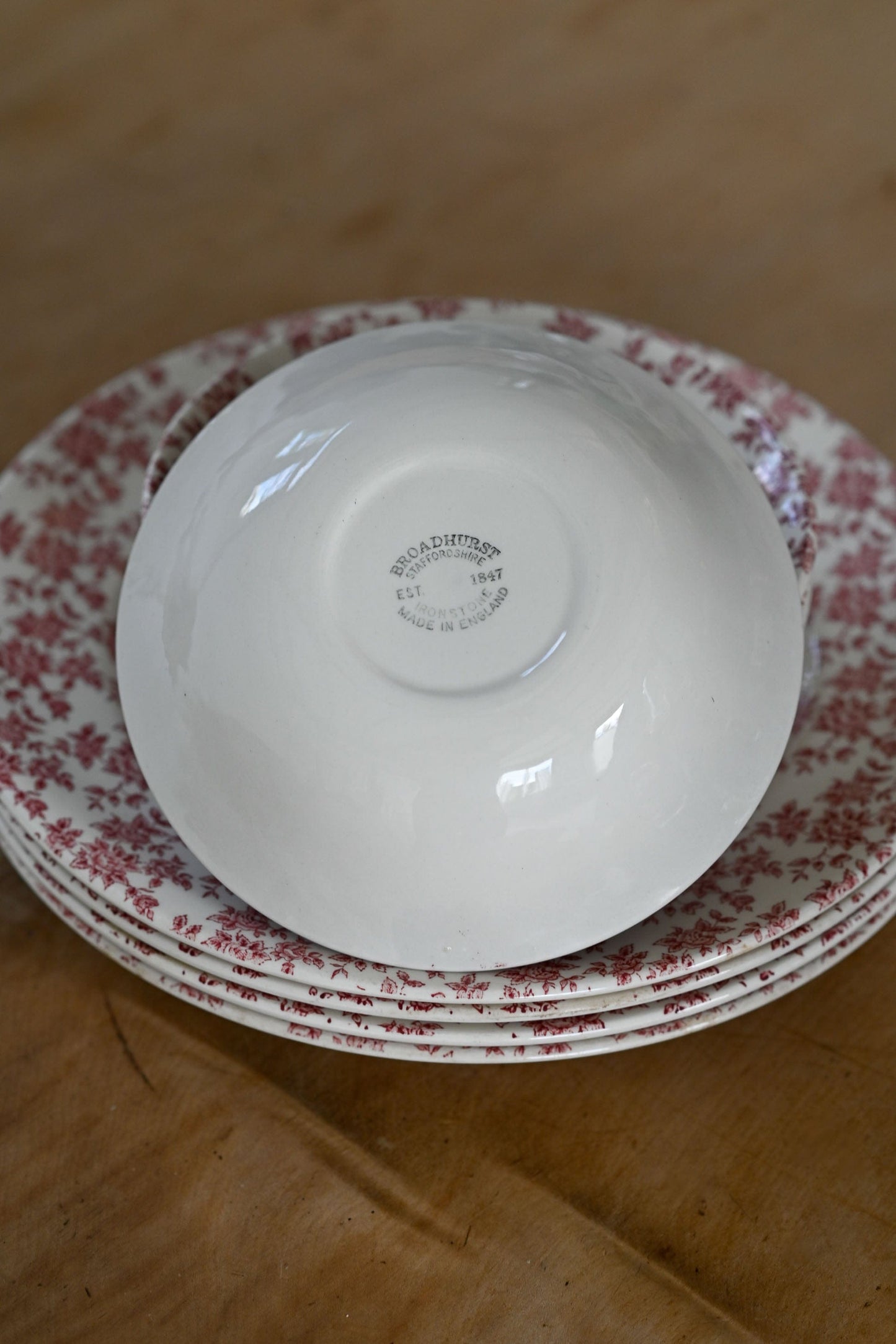 Vintage Broadhurst Rosalie pattern ironstone bowls Set of 4