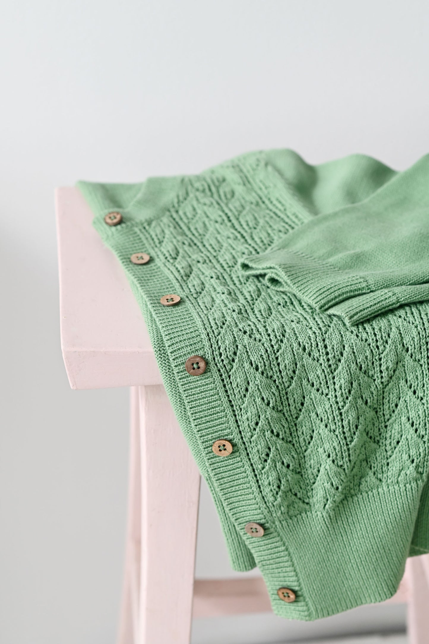 Ava cardigan in mineral green