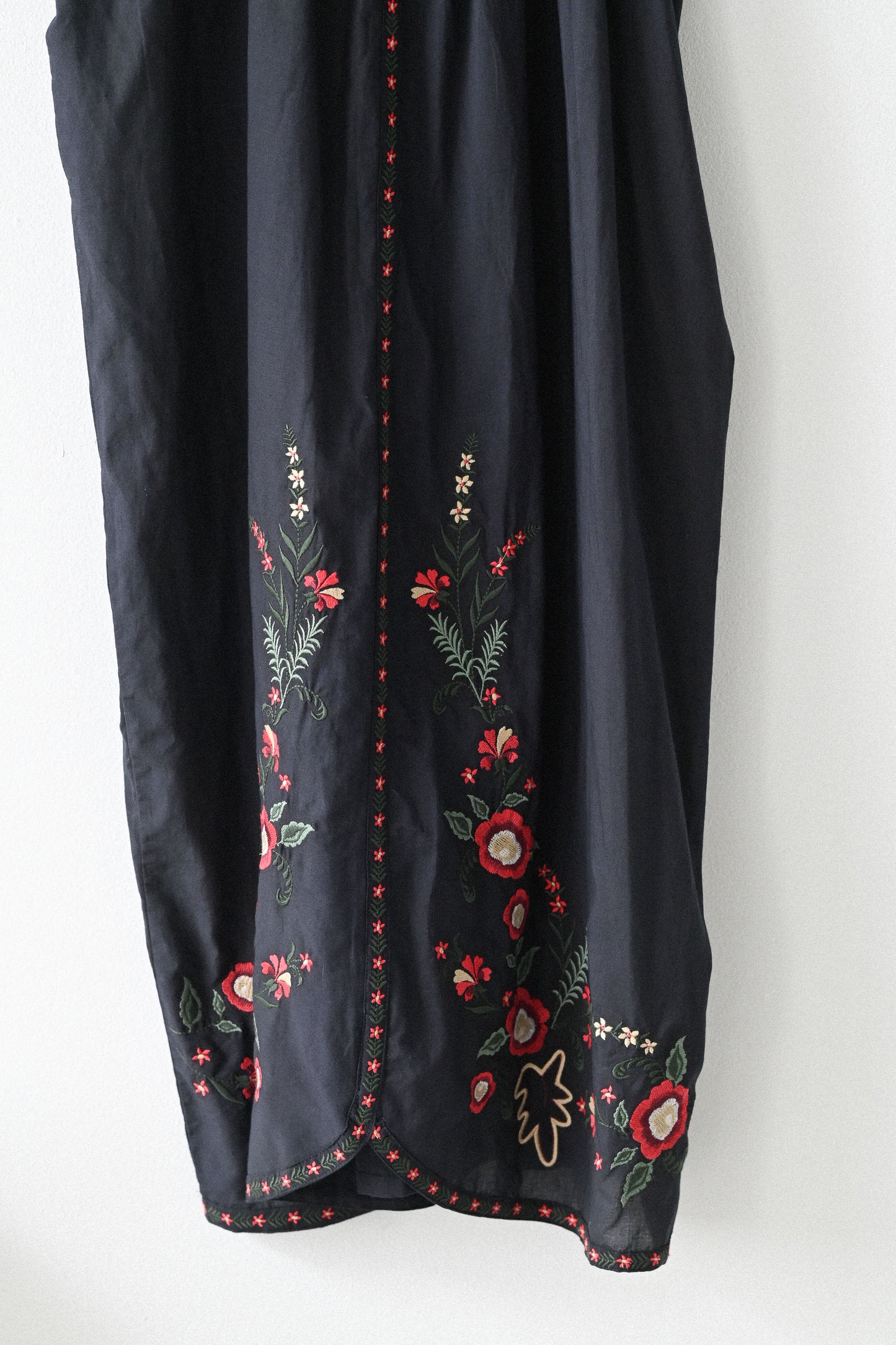 Juliet embroidered dress Charcoal